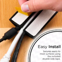 Cordinate Cable Management Floor Cover, 10ft., Black