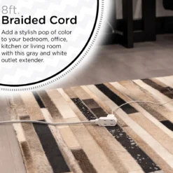 Cordinate 8ft. 3-Outlet Indoor Extension Cord