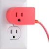 Cordinate Tabletop Switch with 6ft. Braided Cord, Coral