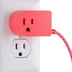 Cordinate Tabletop Switch with 6ft. Braided Cord, Coral