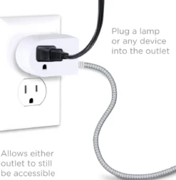 Cordinate Tabletop Switch with Braided Cord 2 pack