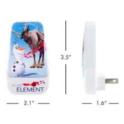Disney Frozen II Light Sensing LED Night Light, White
