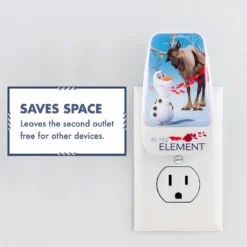 Disney Frozen II Light Sensing LED Night Light, White