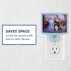 Disney Frozen II Wrap Shade LED Night Light, Blue