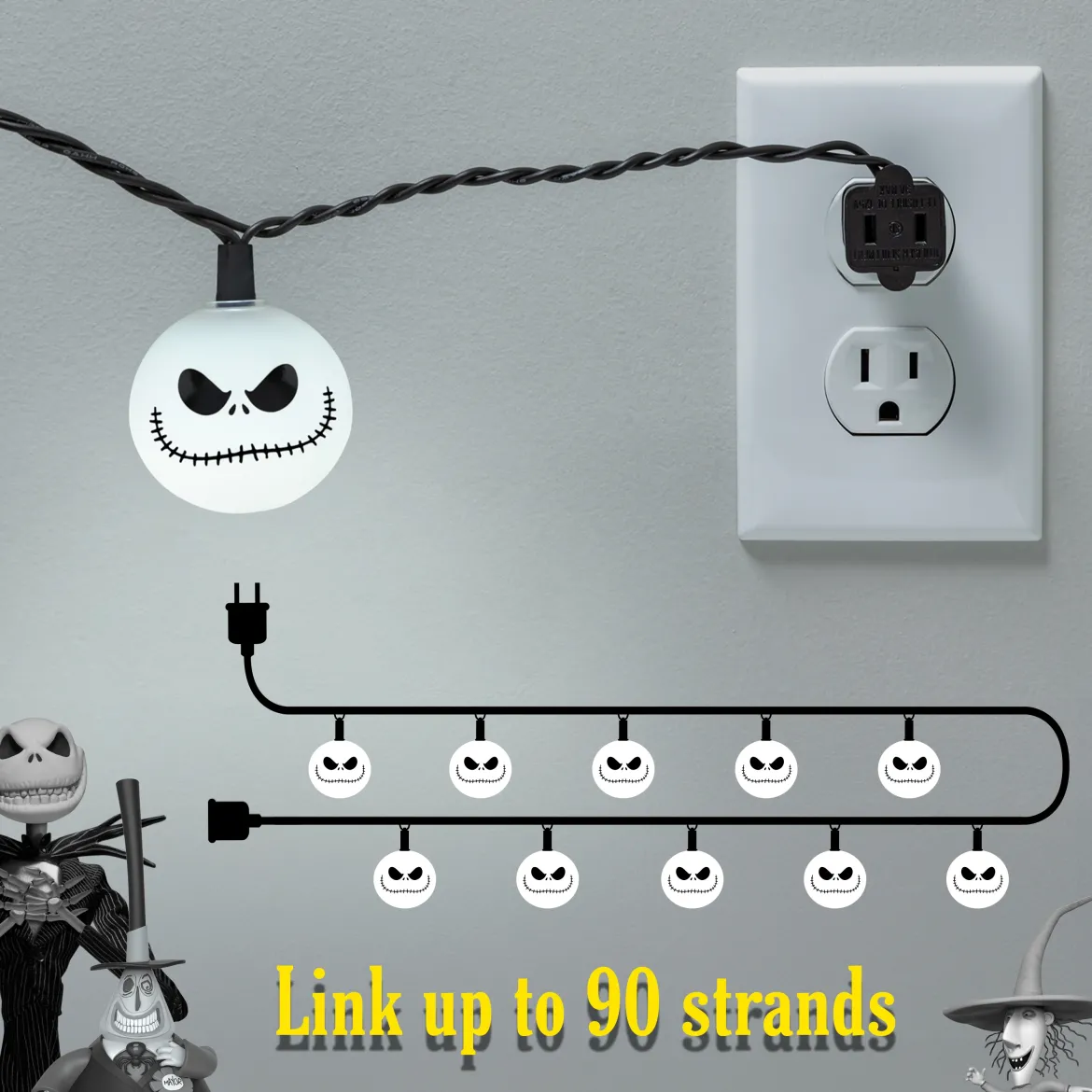 Disney Jack Skellington String Lights