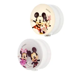 Disney Mickey and Minnie Light-Sensing GLO Dot Night Light, 2 Pack, White