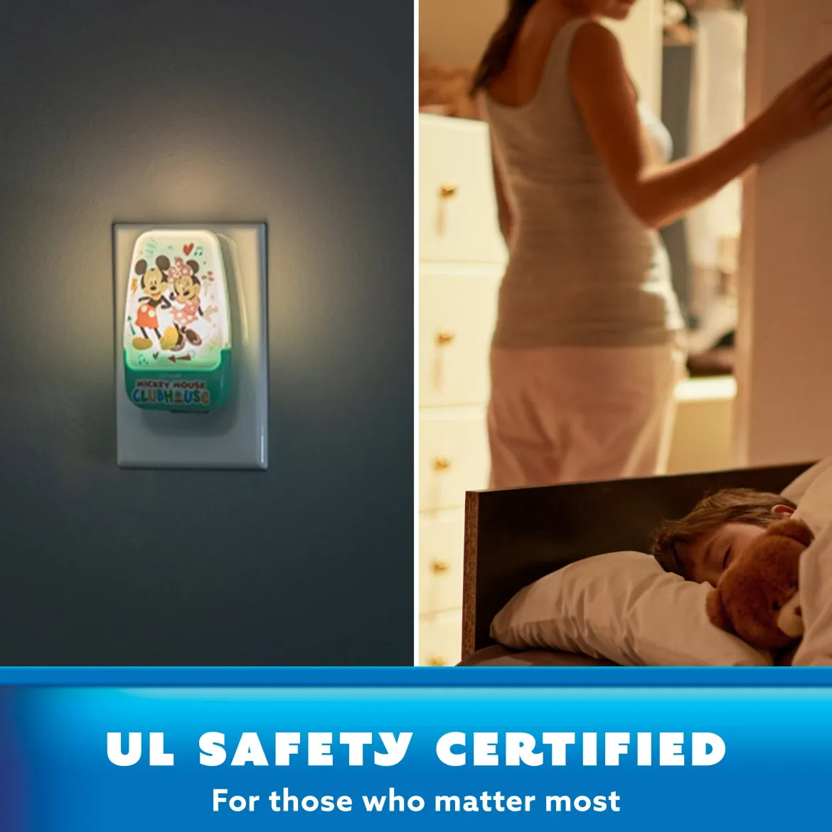 Disney Mickey Mouse Clubhouse Contempo Light-Sensing LED Night Light