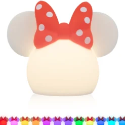 Disney Minnie Mouse Color-Changing Tabletop LED Night Light, White