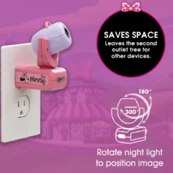 Disney Projectables Disney Minnie Mouse LED Kids Night Light