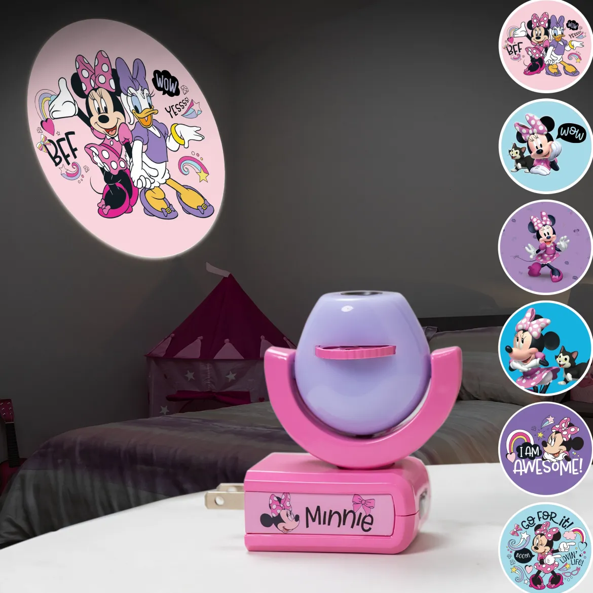 Disney Projectables Disney Minnie Mouse LED Kids Night Light