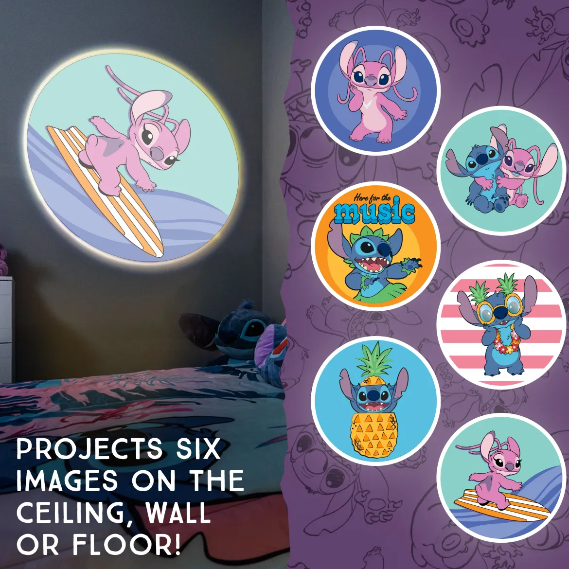 Disney Stitch Projectables LED Night Light