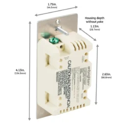 Enbrighten Add-On Toggle Switch With QuickFit™ And SimpleWire™, Light Almond