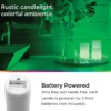 Enbrighten Battery Operated Color-Changing Flameless Flickering LED Candles, 3 Piece Set