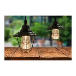 Enbrighten Cafe Lights Cage Shade Add-On, Oil-Rubbed Bronze, 6 Pack