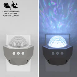 Enbrighten Galaxy Wave Plug-In Projector LED Night Light, White