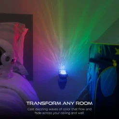 Enbrighten Galaxy Wave Plug-In Projector LED Night Light, White