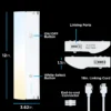 Enbrighten 12in. Direct Wire LED Light Bar, White