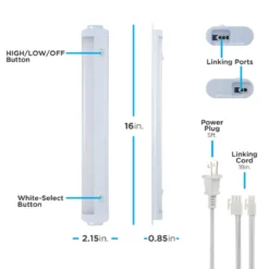 Enbrighten 16in. LED Light Fixture with White Select