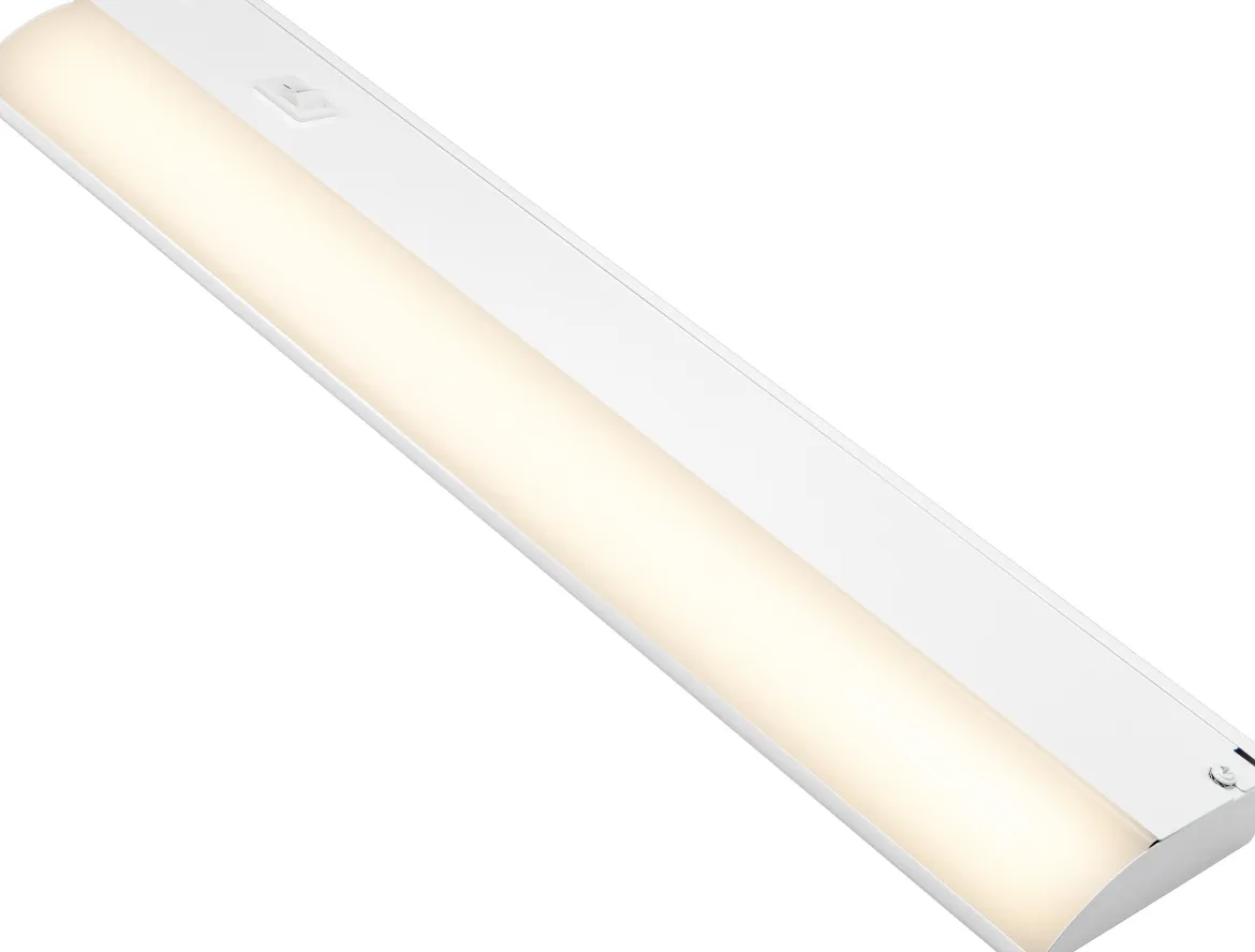 Enbrighten 16in. On/Off Direct Wire LED Under Cabinet Light Fixture, White