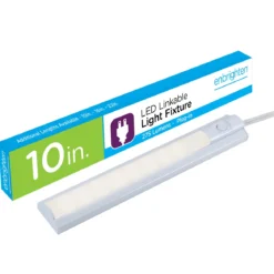 Enbrighten 10in. Plug-In LED Under Cabinet Fixture, White