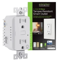 Enbrighten In-Wall Z-Wave Tamper-Resistant Smart Outlet