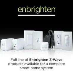 Enbrighten In-Wall Z-Wave Tamper-Resistant Smart Outlet