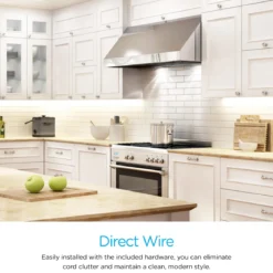Enbrighten LED Direct Wire Dimmable Light Fixture, 24in