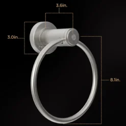 Enbrighten LED Motion Sensing Towel Ring Light, Brushed Nickel