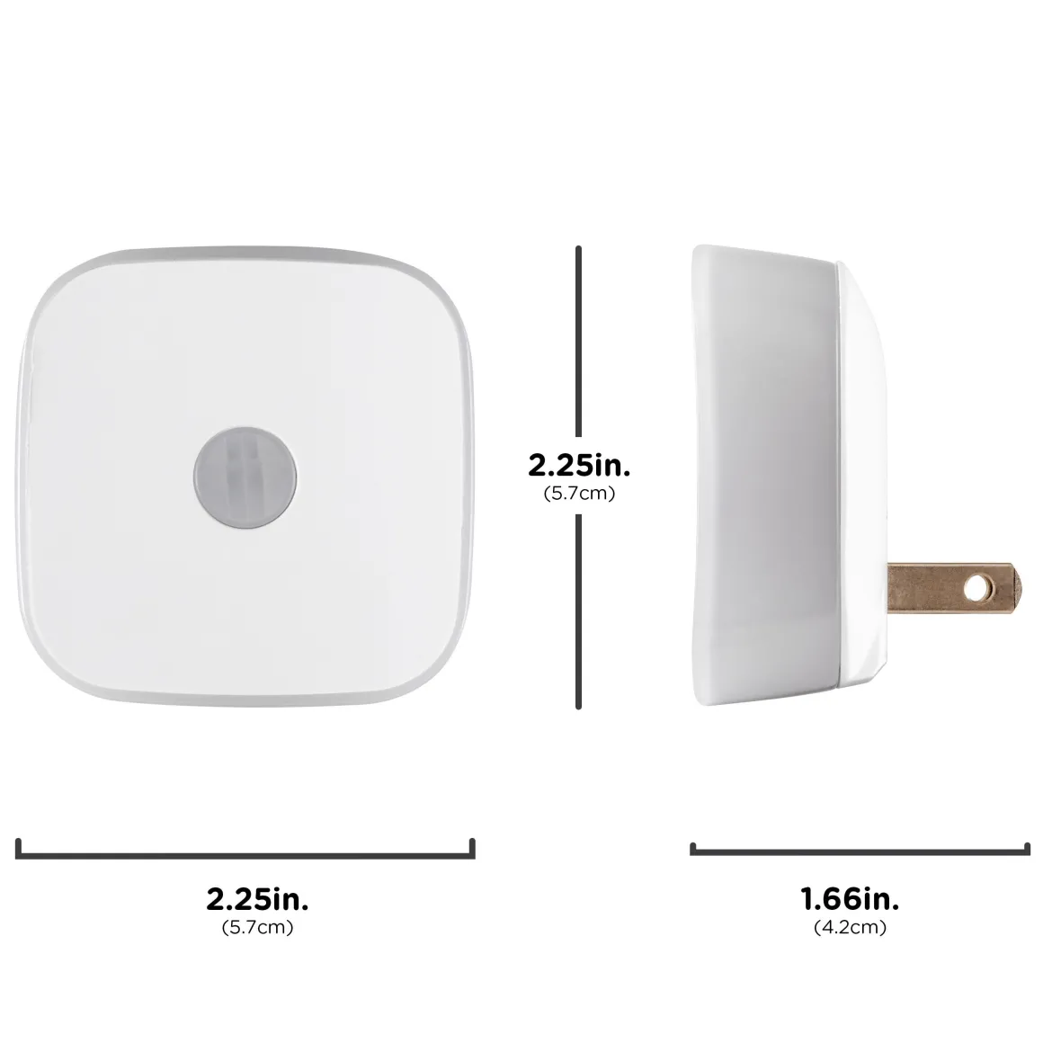 Enbrighten Mini LED Motion-Sensing Night Light, 2 Pack, White