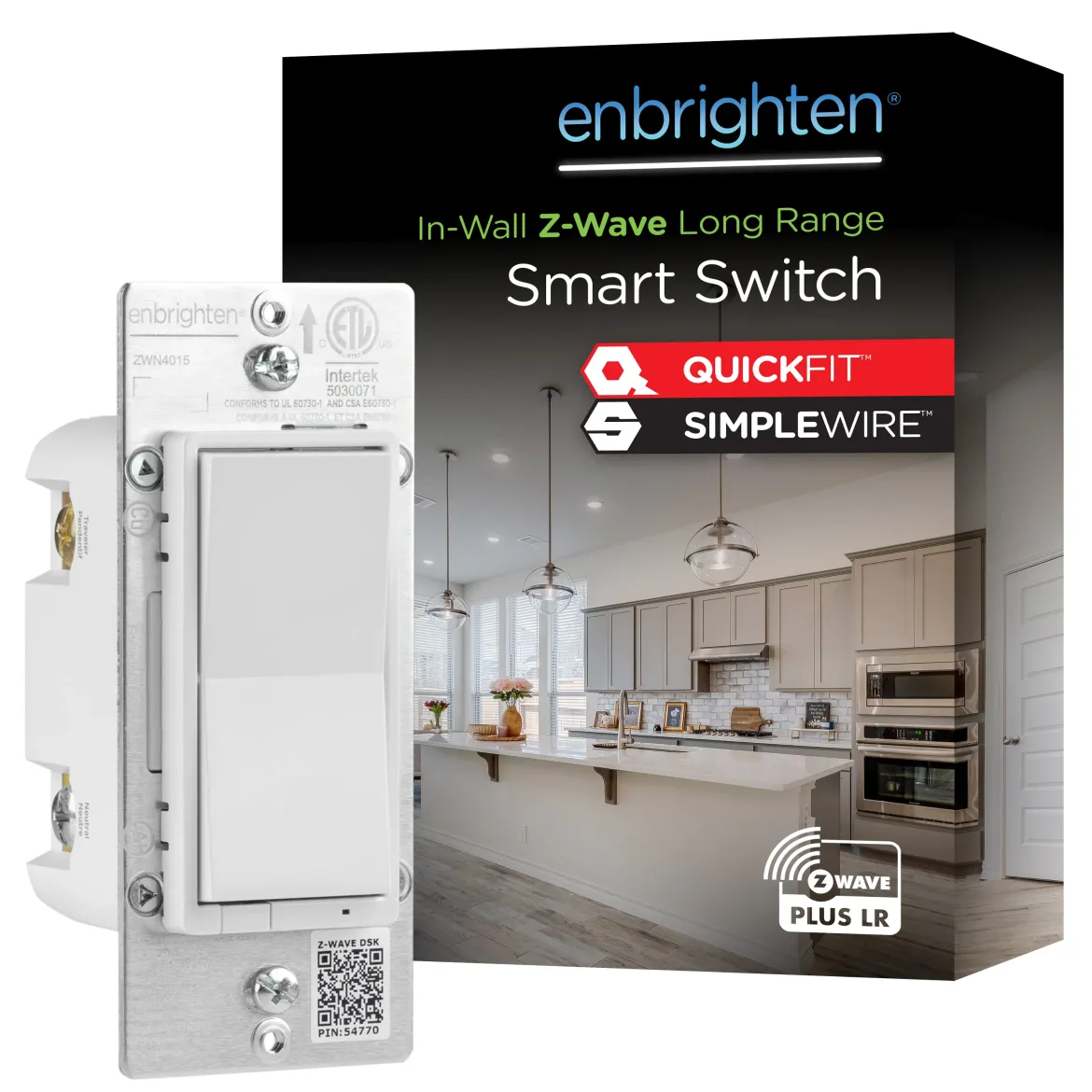 Enbrighten 800 Series In-Wall Smart Switch Paddle