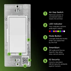 Enbrighten 800 Series Z-Wave Paddle Dimmer