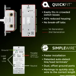 Enbrighten 800 Series Z-Wave Toggle Dimmer