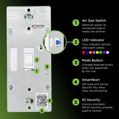 Enbrighten 800 Series Z-Wave Toggle Dimmer