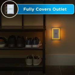 Enbrighten SleepLite Night Light, Motion Select, Motion-Boost, Amber LED, Coverlite, Backlit, White