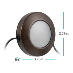 Enbrighten Spectrum Indoor Color-Changing LED Puck Lights, 9 Lights, Up to 18in. Black Cord