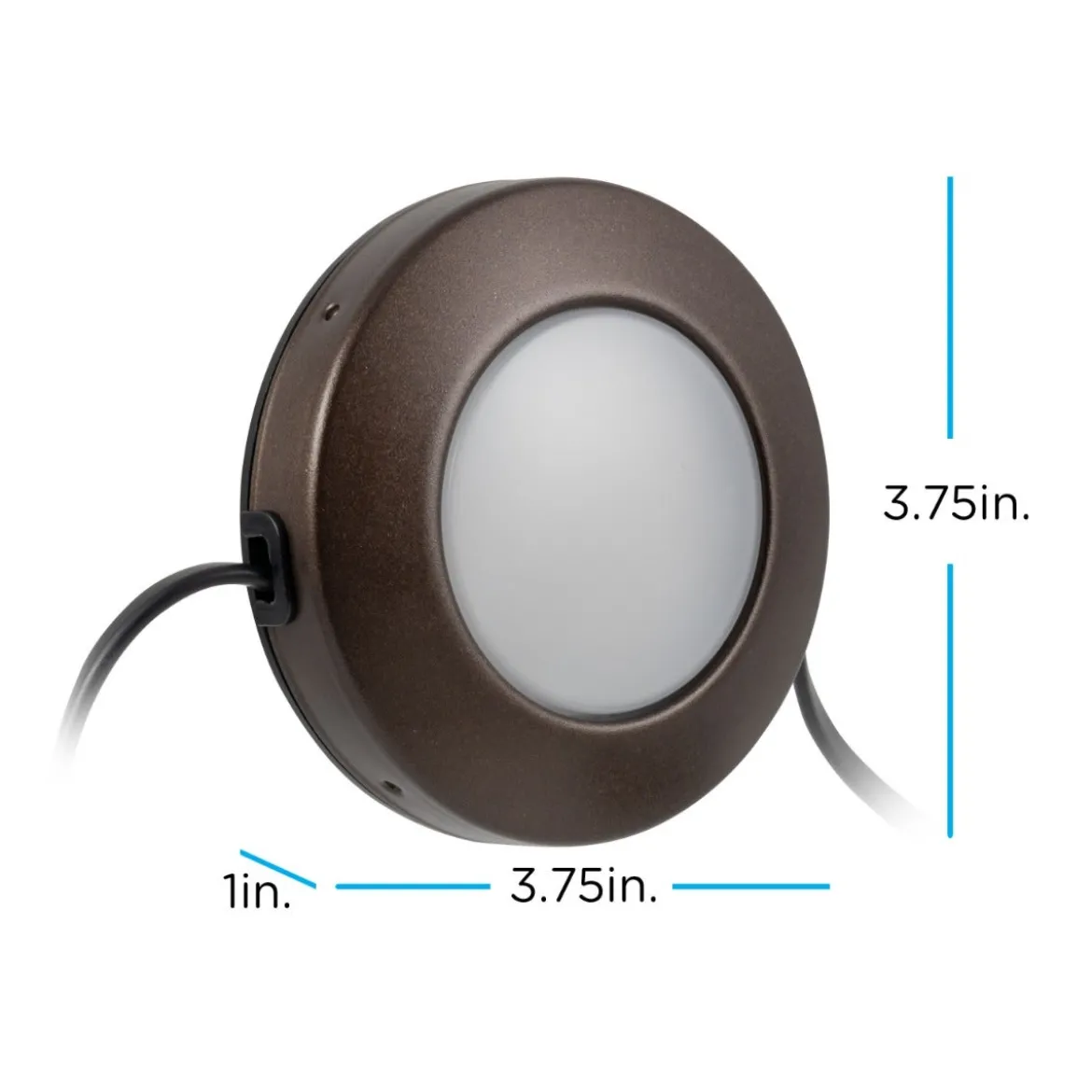 Enbrighten Spectrum Indoor Color-Changing LED Puck Lights, 9 Lights, Up to 18in. Black Cord