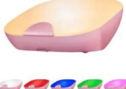 Enbrighten Tabletop Dimmable Color Changing LED SleepLite, Rose Gold