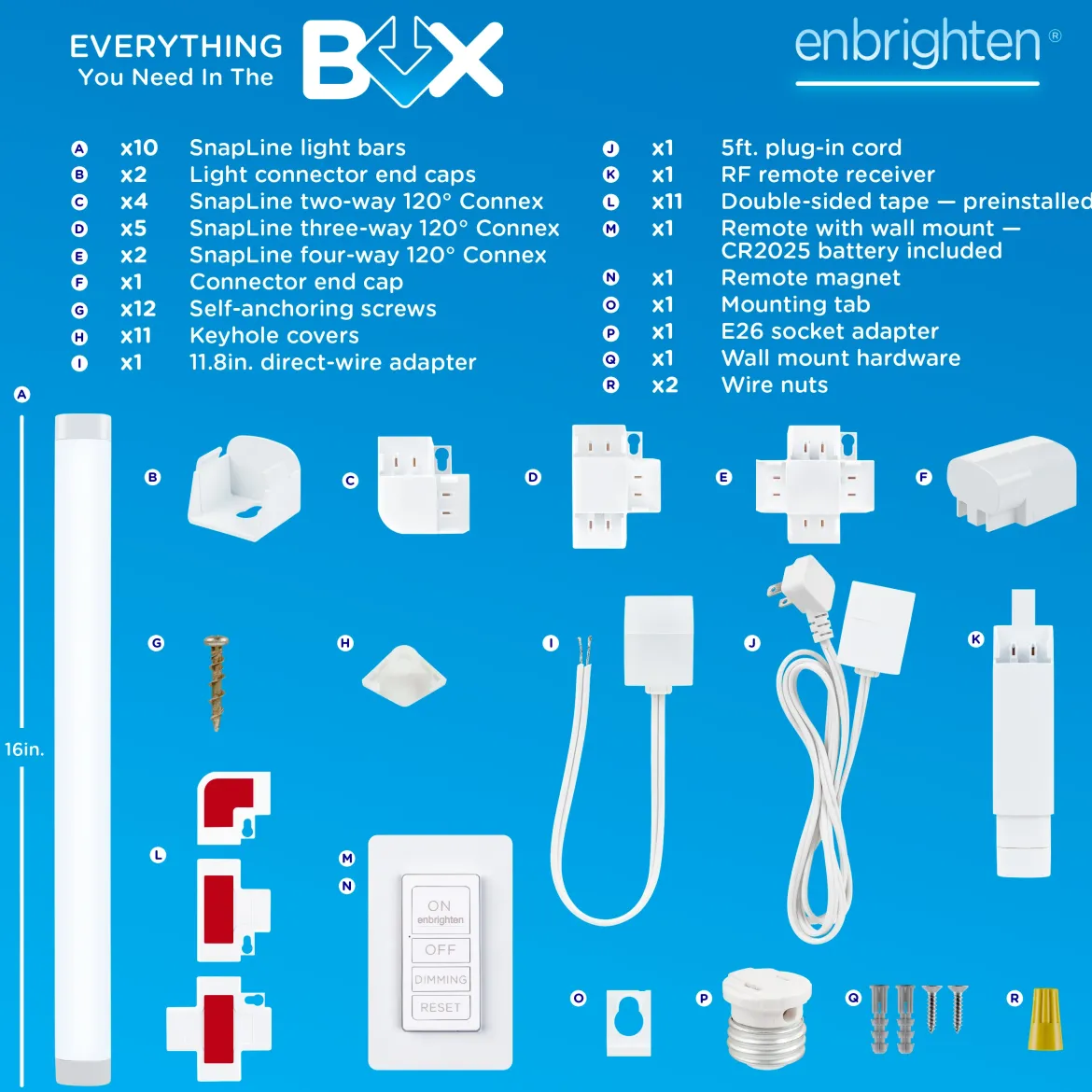Enbrighten UltraBrite Rex Lights, 10 Light Bars
