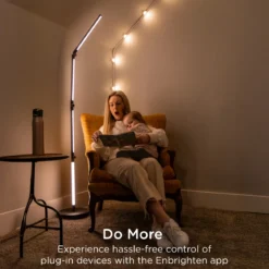 Enbrighten VIBE Indoor Single-Outlet Wi‑Fi Matter Smart Plug, 4 Pack