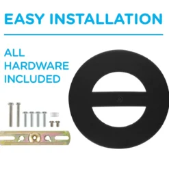 Enbrighten VIBE Outdoor 3-Head Motion-Sensing Back Lit WiFi LED Security Light, Bronze