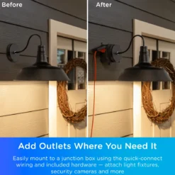 Enbrighten VIBE WiFi Add-An-Outlet Smart Adapter, Black