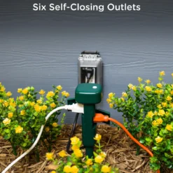 Enbrighten Vibe Wi‑Fi Matter Smart Plug Yard Stake