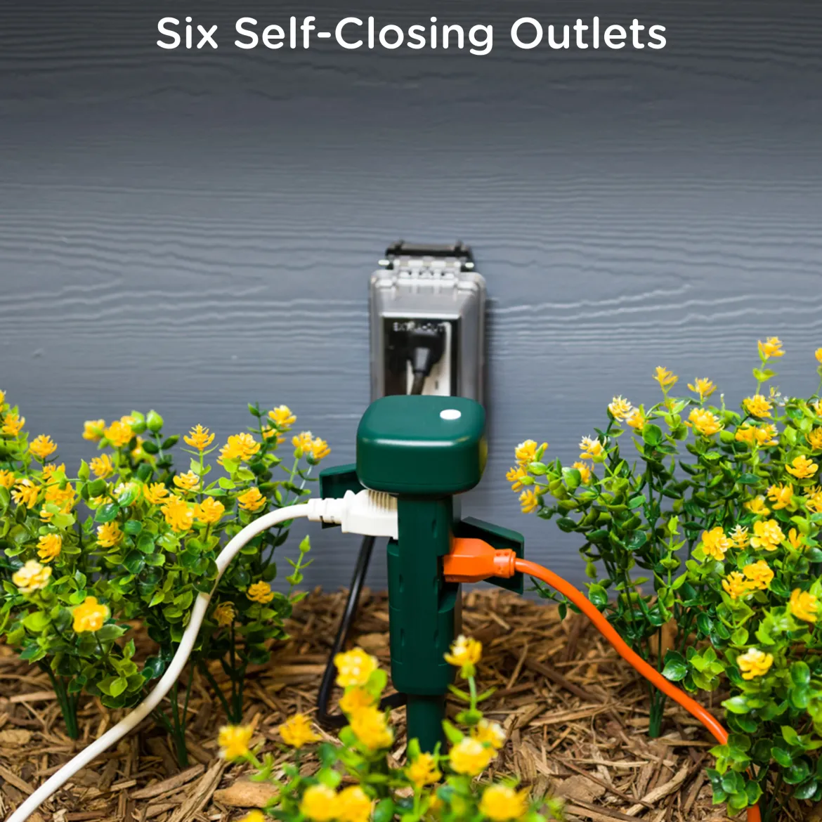 Enbrighten Vibe Wi‑Fi Matter Smart Plug Yard Stake