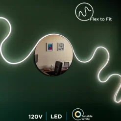 Enbrighten VIBE WiFi Spectrum Indoor Color-Changing LED Flex Light, 16ft.
