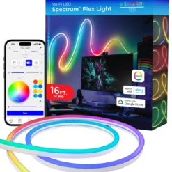 Enbrighten VIBE WiFi Spectrum Indoor Color-Changing LED Flex Light, 16ft.