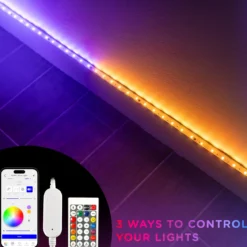 Enbrighten VIBE WiFi Spectrum Indoor Color-Changing LED Strip Lights, 10ft.