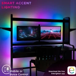 Enbrighten VIBE WiFi Spectrum Indoor Color-Changing LED Strip Lights, 10ft.