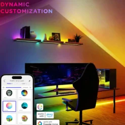 Enbrighten VIBE WiFi Spectrum Indoor Color-Changing LED Strip Lights, 10ft.