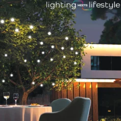 Enbrighten Warm White Globe String Lights 12 Bulbs, 44ft.