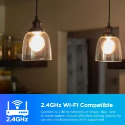 Enbrighten Wi-Fi Smart LED Bulb, Filament G25, Dimmable
